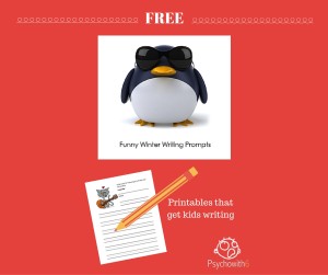 Free Funny Winter Writing Prompts: Christmas, Valentine's Day, K-12