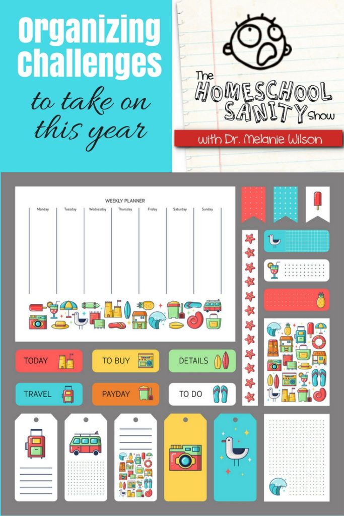 Organizing Challenges for the New Year - Ultimate Homeschool